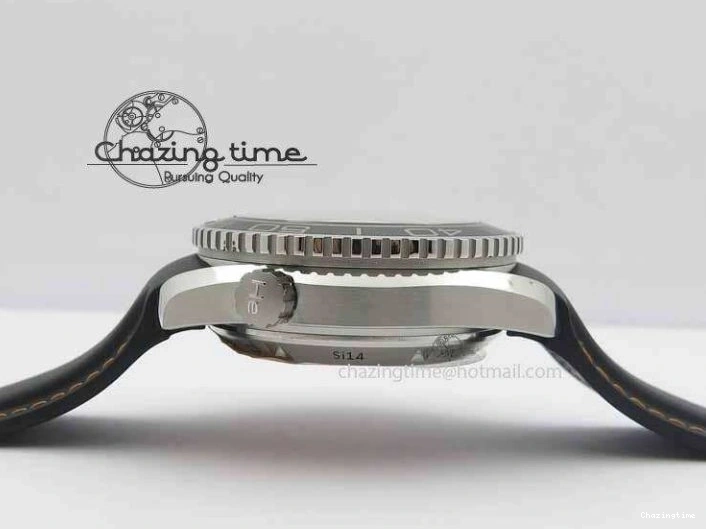 0429 Planet Ocean Master Chrono 45mm SS OM 1:1 Best Edition Black Dial Orange 12 On Rubber Strap A Durable 8169